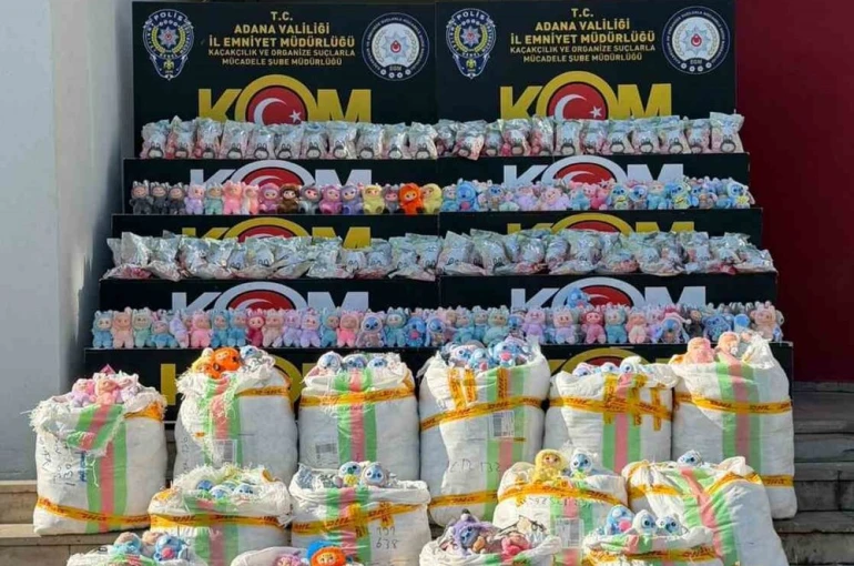 Adana’da 2 bin 605 gümrük kaçağı "Labubu" oyuncak ele geçirildi 