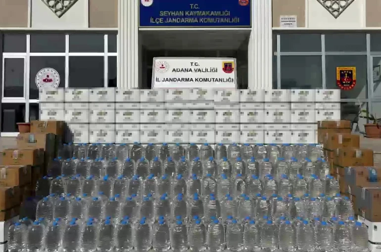 Adana’da 2 bin litre kaçak alkol ele geçirildi: 1 tutuklama