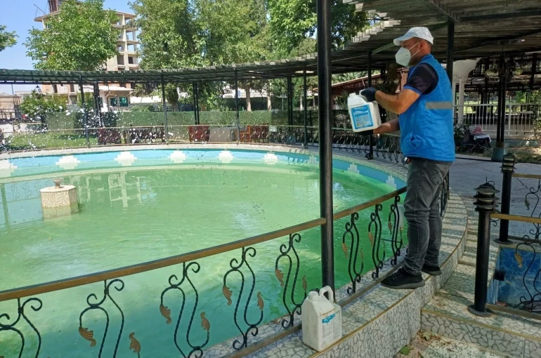 Adıyaman Belediyesi’nden üvez ve sivrisineğe karşı kesintisiz mücadele 