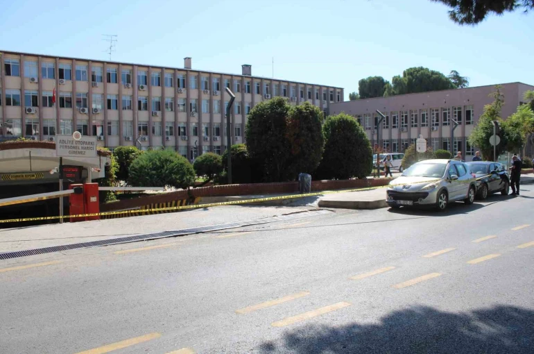 Adliye otoparkında şüpheli valiz paniği 