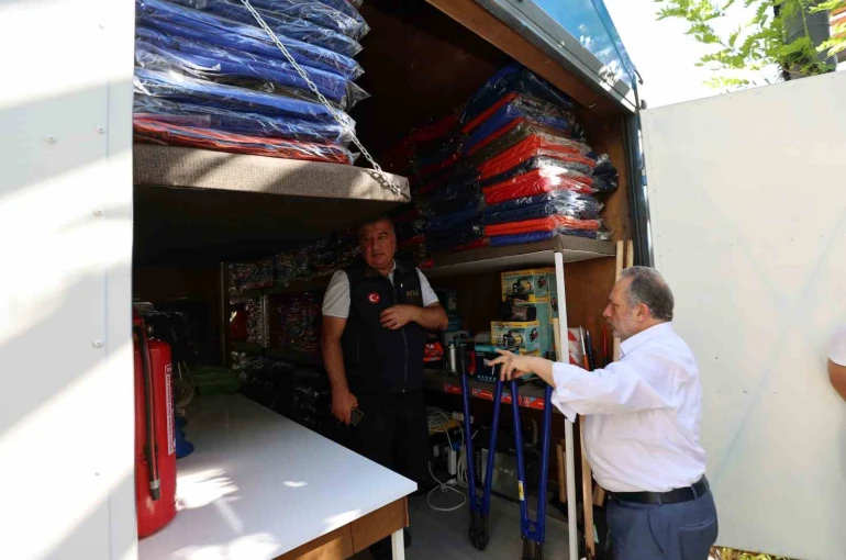 AFAD heyetinden Talas Belediyesi’nin örnek projesine yerinde inceleme 