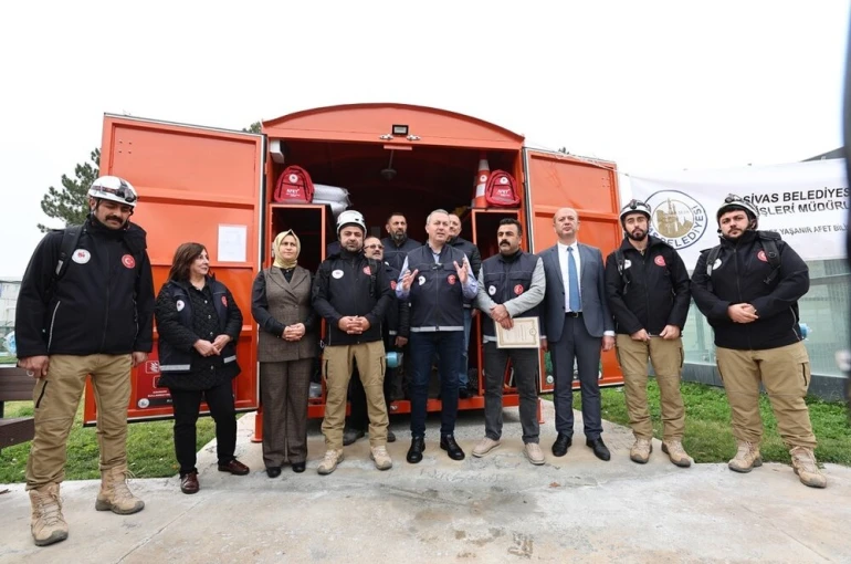 "Afet Konteyneri" uygulaması Sivas’ta başladı 