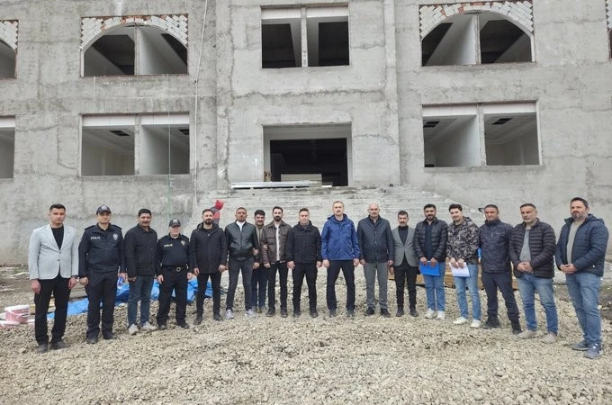 Ağrı’da yeni emniyet binasında çalışmalar hızlandırılıyor 