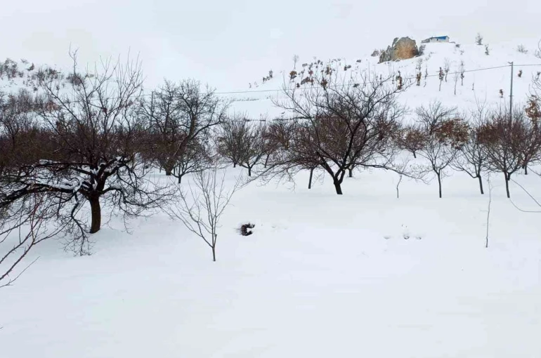 Akçadağ’da kar kalınlığı 1 metreye yaklaştı 