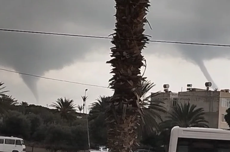 Akdeniz’de çifte hortum