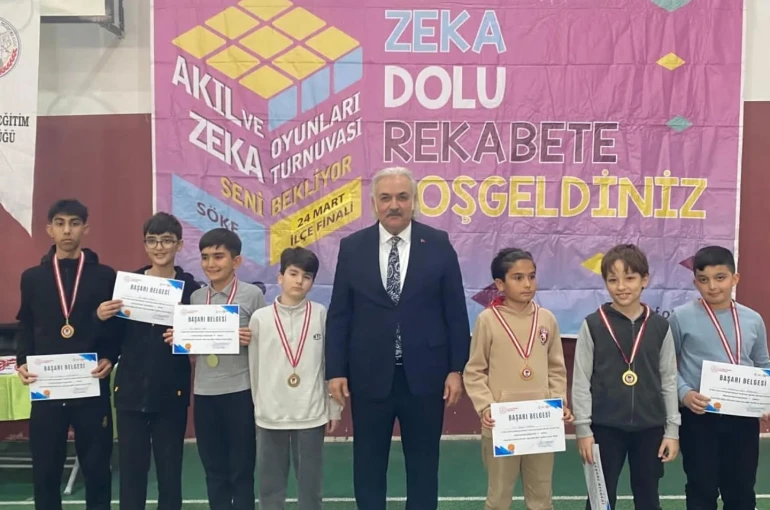 Akıl ve Zeka Oyunları İlçe Turnuvası Söke’de tamamlandı 