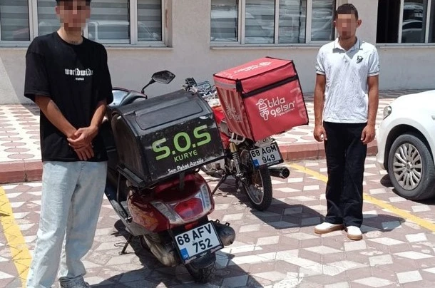 Aksaray’da şok eden görüntüler, oyun parkına motosikletle çıktılar 