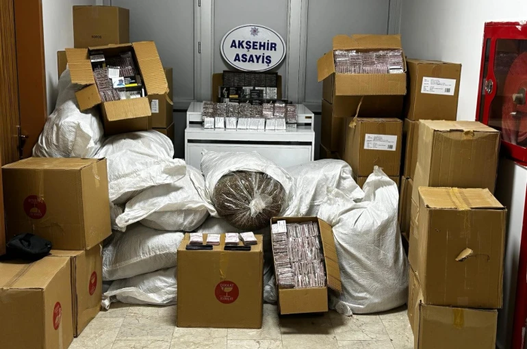 Akşehir’de kaçak tütün operasyonu