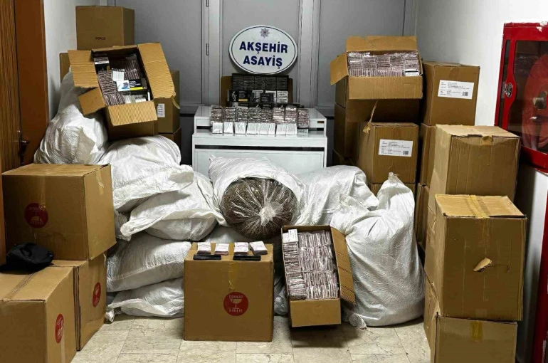 Akşehir’de kaçak tütün operasyonu 