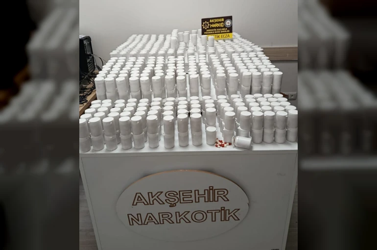 Akşehir’de uyuşturucu operasyonu: 38 bin hap ele geçirildi