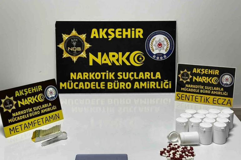 Akşehir’de uyuşturucu operasyonu