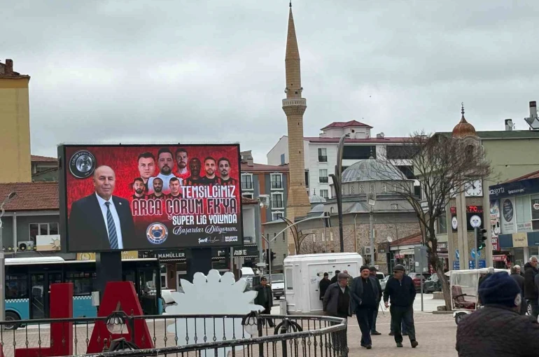 Alaca’dan Çorum FK’ye Süper Lig yolunda billboardlu destek 