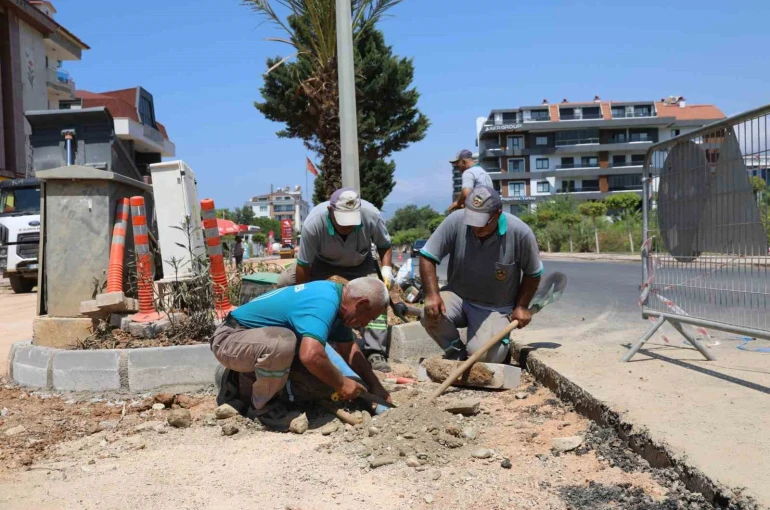 Alanya Kestel Mahallesinde çalışmalar etap etap sürüyor