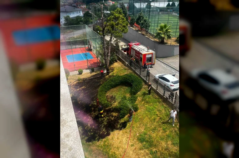 Alaplı’da öğrenci yurdunda yangın paniği 