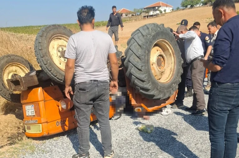 Alaşehir’de traktör kazası: 1 ölü 