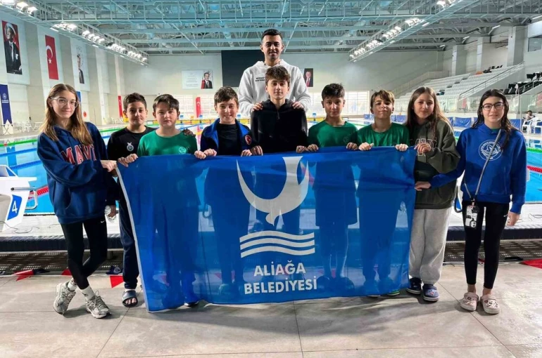 Aliağalı yüzücüler Türkiye finallerine kaldı 