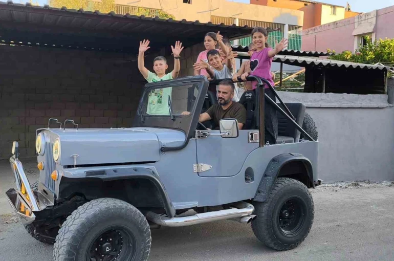 ’Altıncı evladım oldu’ dediği 74 yıllık cipini, 1 buçuk yıllık çalışmayla restore etti
