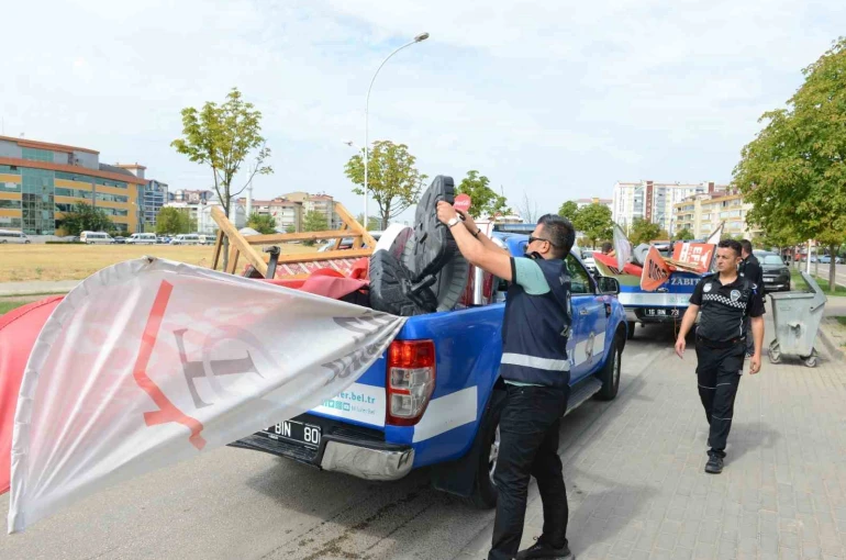 Altınşehir ve 23 Nisan’da kaldırım işgallerine karşı kapsamlı denetim 