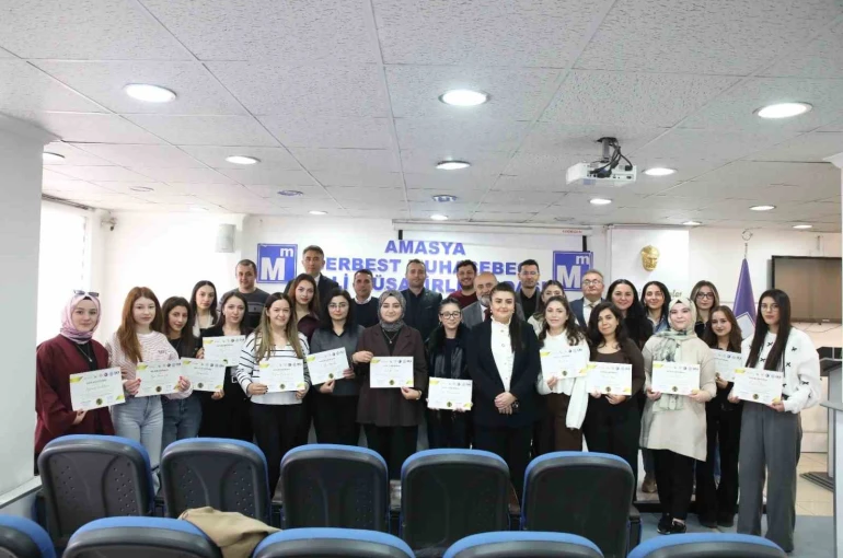Amasya’da kadınlara yönelik dijital muhasebe eğitimi tamamlandı 