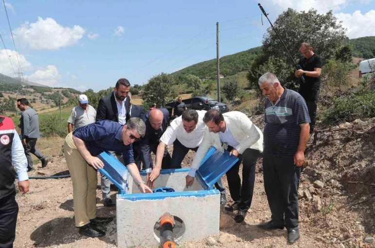 Amasya’nın Direkli köyünde 19 hektar araziye basınçlı sulama sistemi 