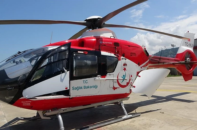 Ambulans helikopter geçen yıl 299 hasta için havalandı 