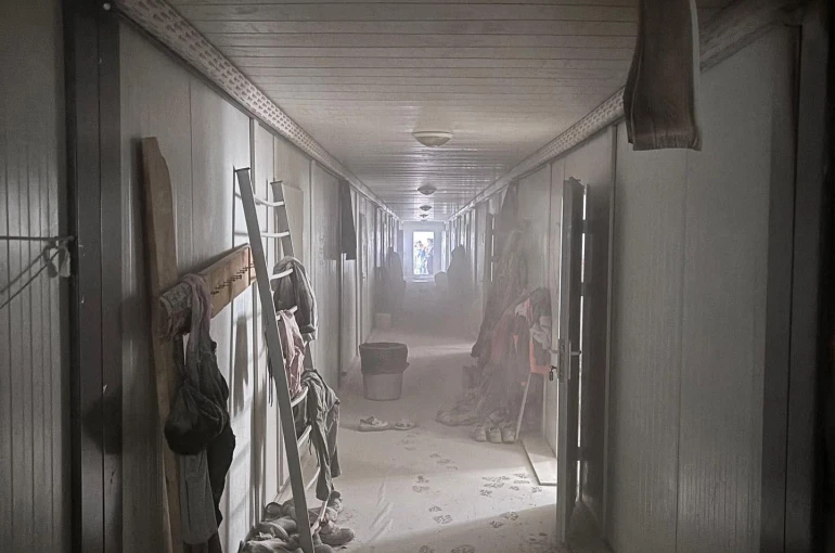 Antakya’da konteyner yatakhane yandı