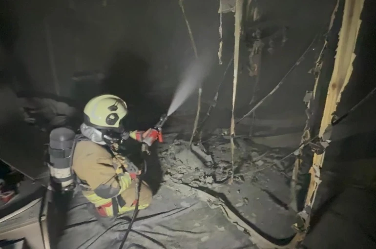 Antakya’da ev yangını