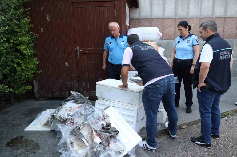 Antalya Otogarı’nda balık operasyonu: 260 kilo ele geçirildi