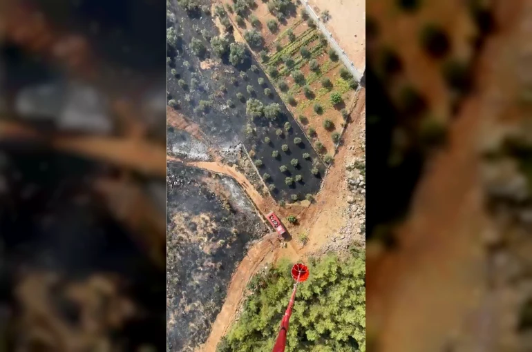 Antalya’da ormanlık alanı tehdit eden yangın