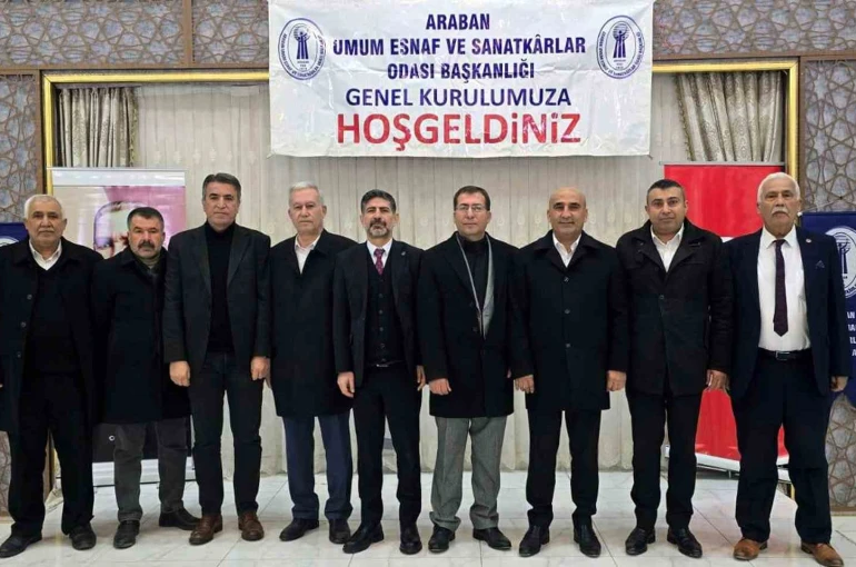 Araban’da esnaf odası başkanı Ahmet Karakuş güven tazeledi 