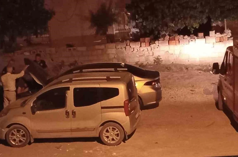 Araç motoruna giren kedi kurtarıldı