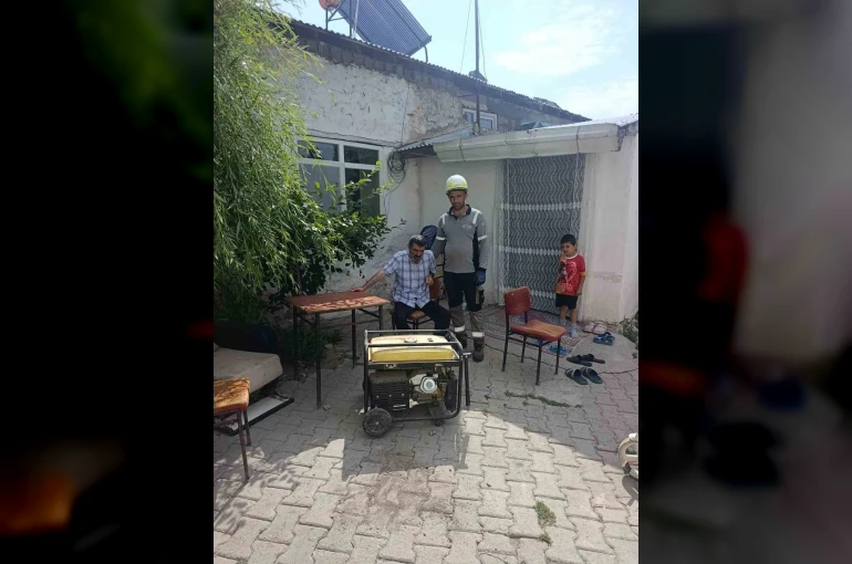 Aras EDAŞ’tan planlı bakım sürecinde hastaya mobil jeneratör desteği
