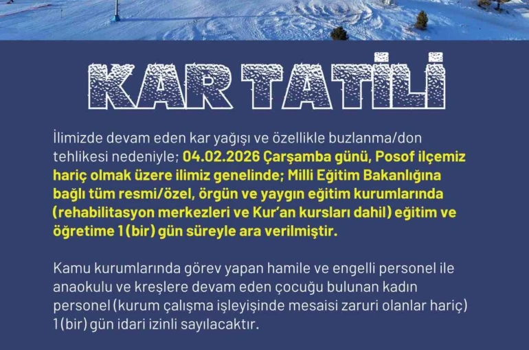 Ardahan’da eğitime kar engeli