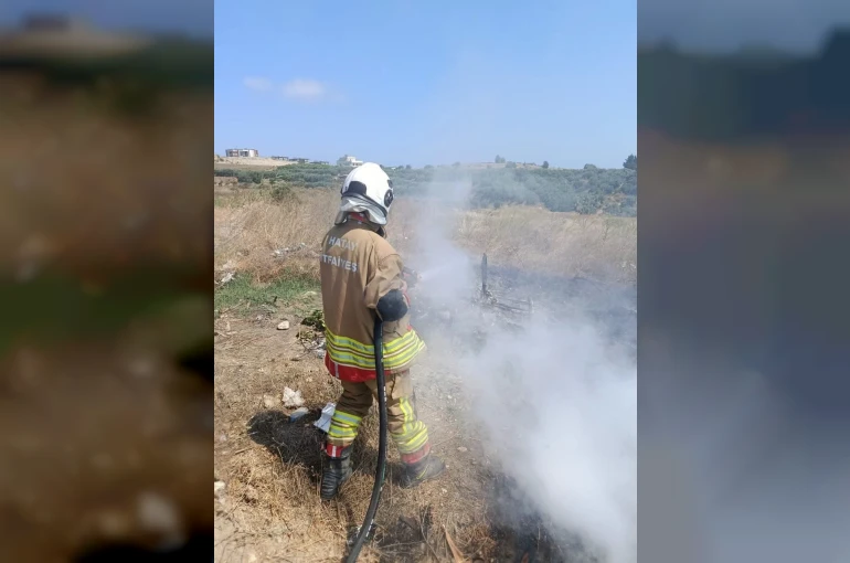 Arsuz’da çöplük yangını 