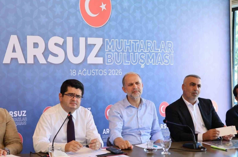 Arsuz’da muhtarlar buluşmasında mahallelerin sorunları değerlendirildi