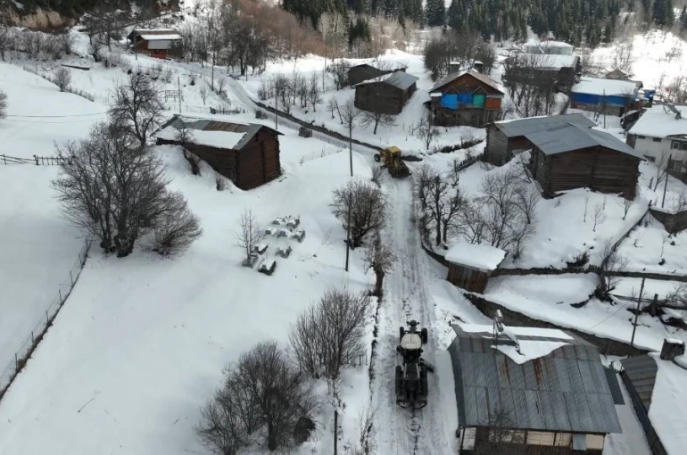 Artvin Orman Bölge Müdürlüğü’nden karla mücadeleye destek 