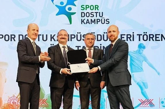 Atatürk Üniversitesi’ne "Spor dostu kampüs" sertifikası aldı