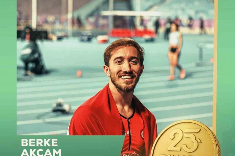 Atletizmde Berke Akçam’dan altın madalya 