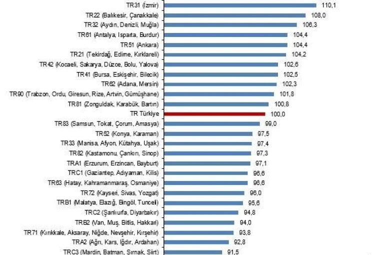 Aydın-Denizli-Muğla Bölgesi, Türkiye ortalamasına göre daha pahalı 