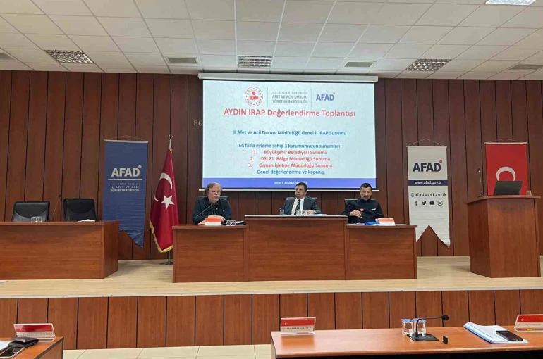 Aydın İl Afet ve Risk Azaltma Planı İzleme ve Değerlendirme Toplantısı yapıldı 