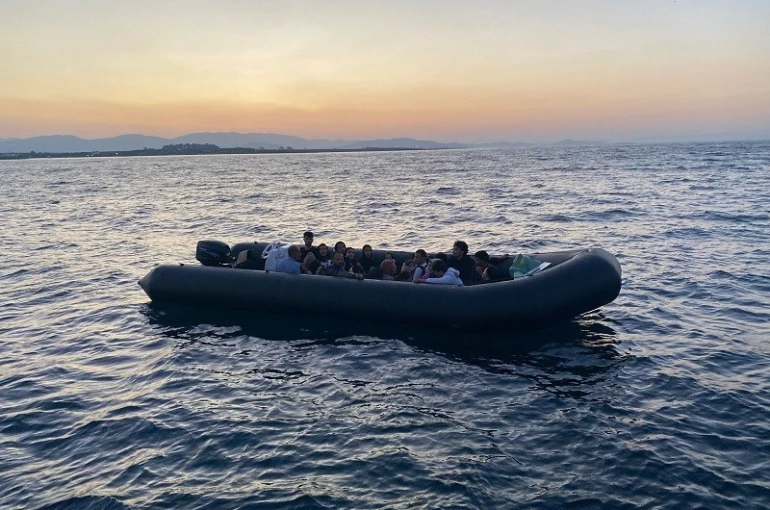 Aydın’da 20 düzensiz göçmen kurtarıldı