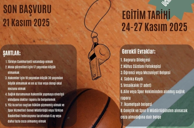 Aydın’da basketbol hakemliği için süreç başladı 