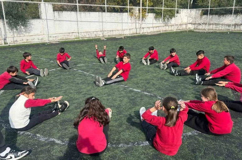 Aydın’da çocuklar güne sporla başlıyor 