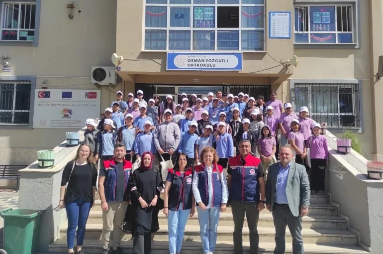 Aydın’da öğrencilere organik tarım anlatıldı 