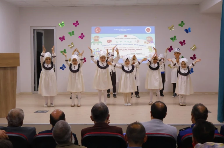 Aydıntepe’de 4-6 Yaş Kur’an kursu kapanış programı düzenlendi 