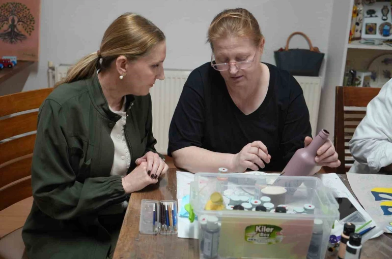 Ayvalık’ta 5 yılda bin kadın üretime katıldı 