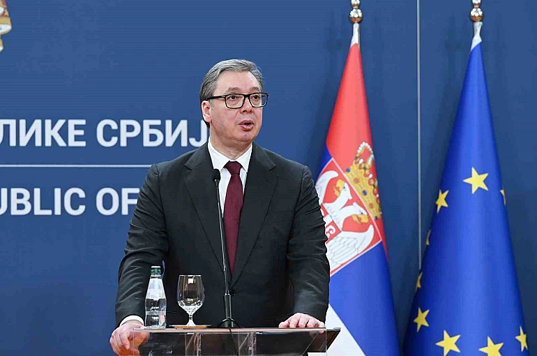 Azerbaycan Cumhurbaşkanı Aliyev Sırbistan’da