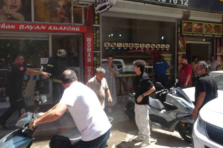 Babanın yaptığı kaynaktan çıkan kıvılcımlar, oğlunun işlettiği bayan kuaföründe yangın çıkardı