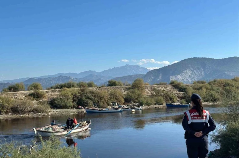Bafa Gölü’nde hayvanların yaşam alanları kontrol edildi 