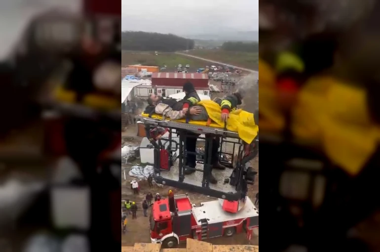 Bafra’da inşaatta iş kazası: 1 yaralı